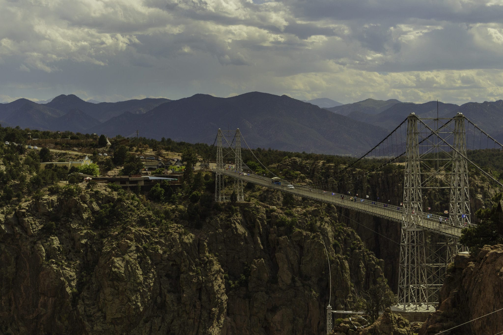 Royal Gorge Suspension Bridge in Canyon City, Colorado.